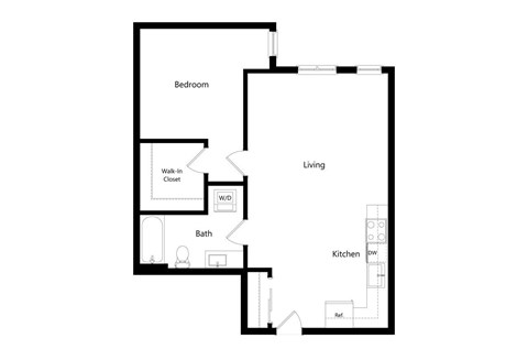 Amara Apartments in Portland, Oregon A4 Floor Plan